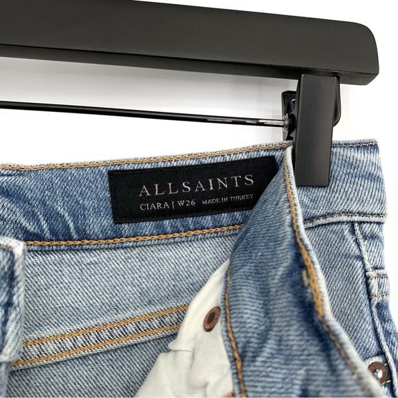 ALLSAINTS Ciara Highwaist Bootcut Jean Blue Denim 26 - Picture 6 of 10